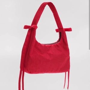 Baggu Sandy Liang Mini Bow Bag Candy Apple Red